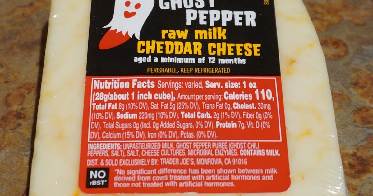 Exploring Trader Joe's Trader Joe's Ghost Pepper Raw Milk Cheddar Cheese