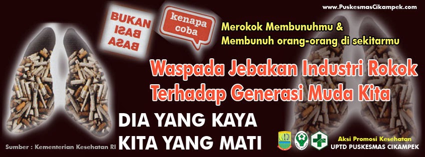 Desain Banner Waspada Jebakan Industri Rokok - Banner Gallery