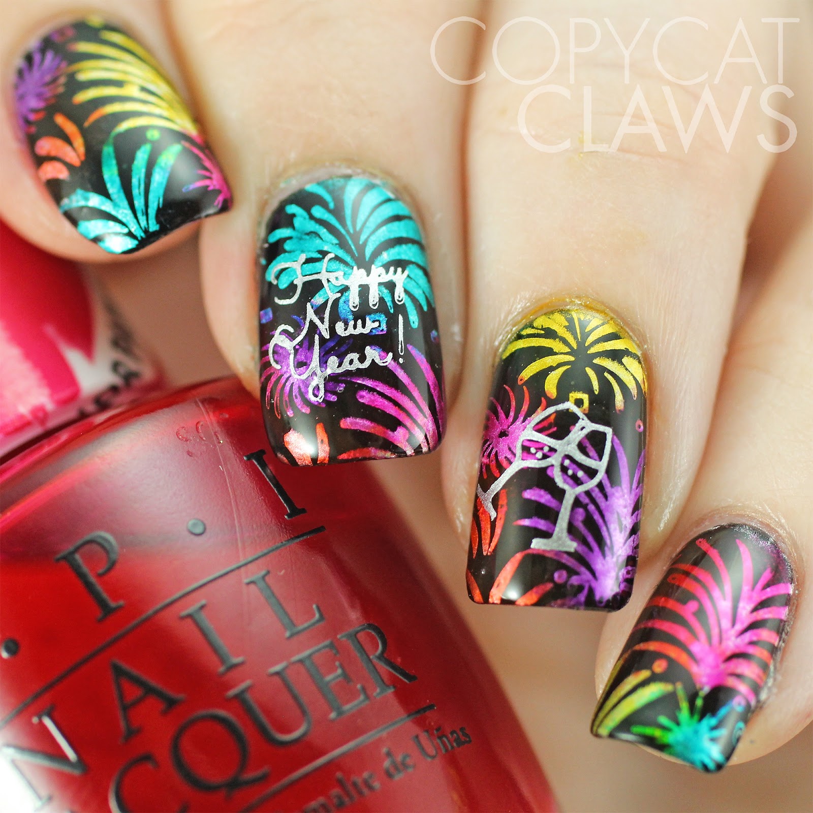 Copycat Claws: 40 Great Nail Art Ideas - New Year
