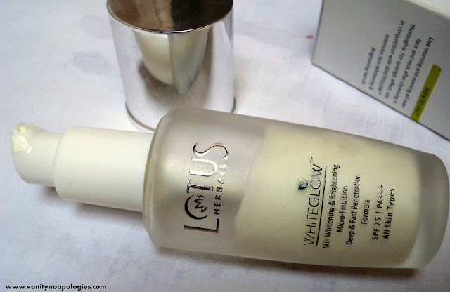 Lotus Herbals White Glow Skin Whitening Brightening Emulsion Review