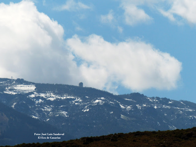 Fotos nieve en la cumbre vista desde Las Palmas de Gran Canaria