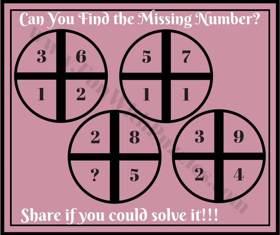 Fun Picture Maths Brain Teasers For School Kids With Answers