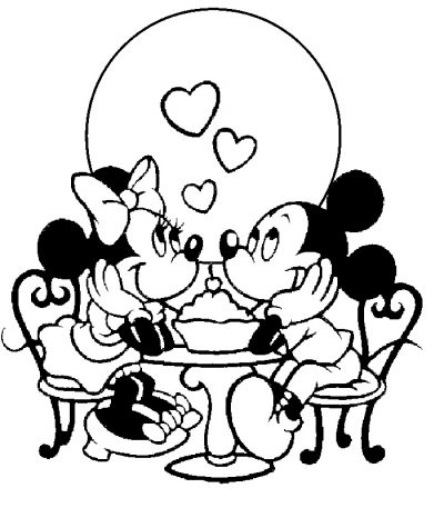 Fichas De Inglés Para Niños San Valentin Disney Para Colorear