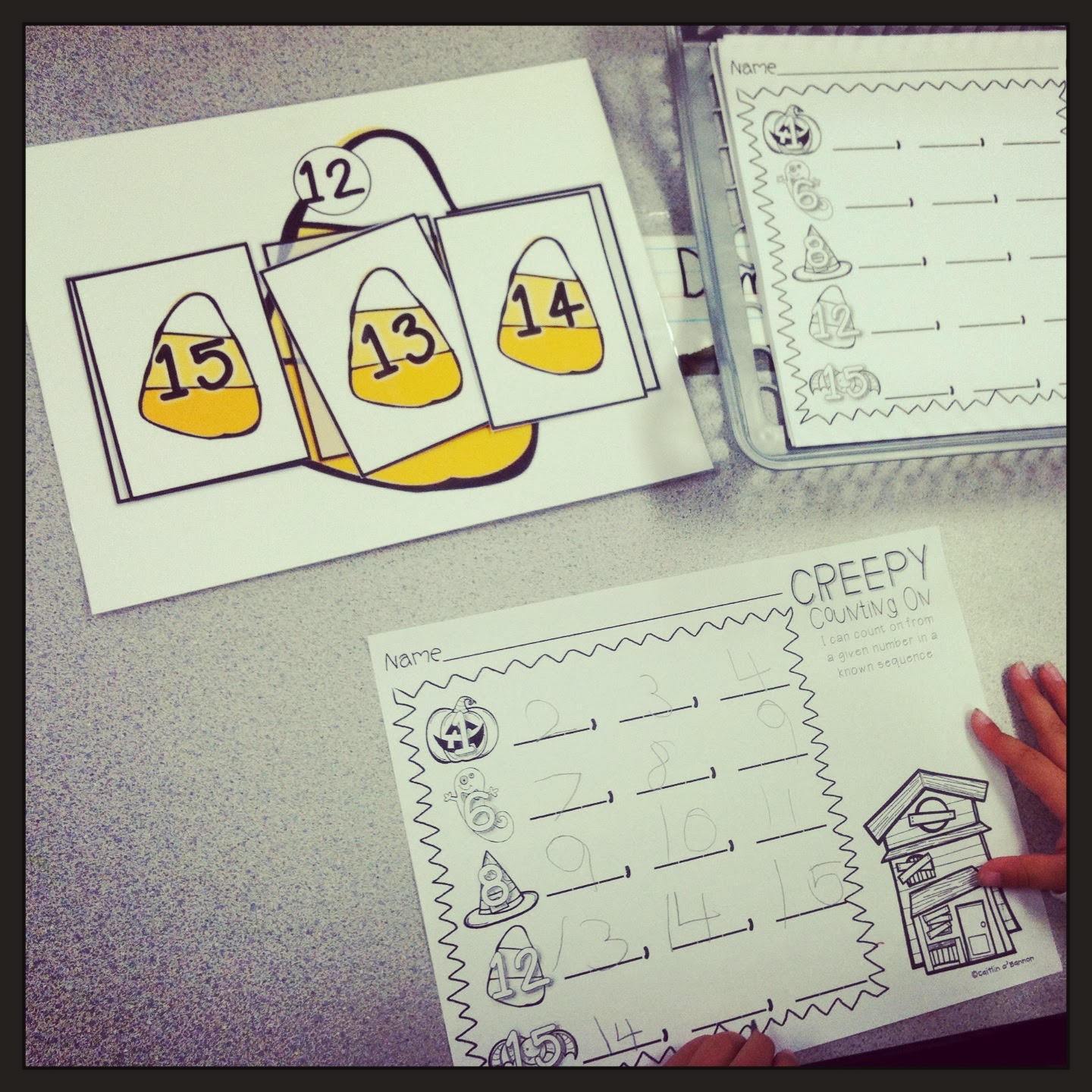 The Kinder Garden: Happy Halloween! Math Stations this Week!