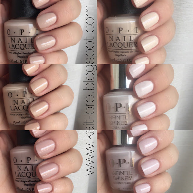 OPI Neutrals Swatches & Reviews Kait + Bre