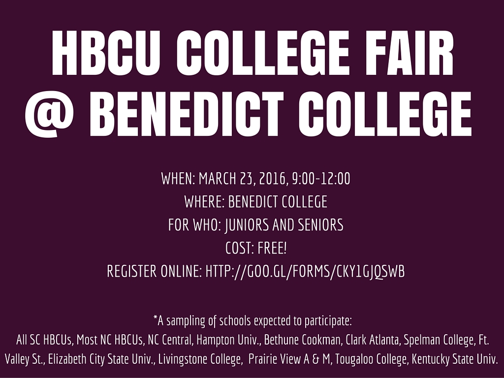 HBCU College Fair Benedict College