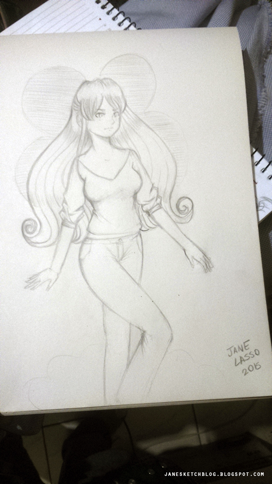 Dibujo: Chica a lápiz | Dibujos y Sketches de Jane Lasso