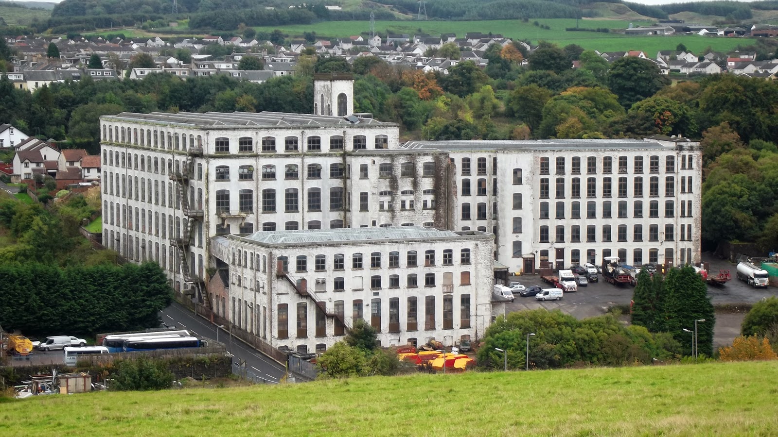 Buildings by Bike Neilston Mill