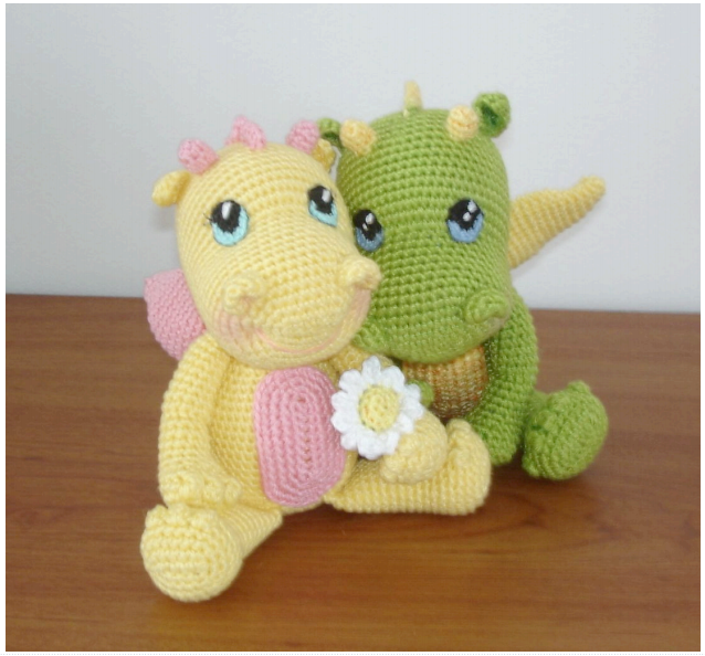 ❤ ✿ Mi Rincón del Tejido ✿ ❤: Como tejer un bebe dragon amigurumi a crochet (ganchillo) paso a paso - How to crochet baby dragoon amigurumi step by step