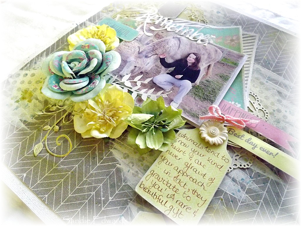 Delightfully Crazy Remember LO The Scrapbook Store