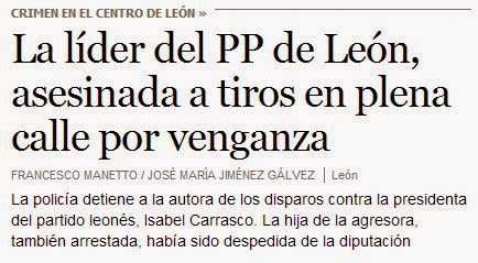 La líder del PP de León, asesinada a tiros