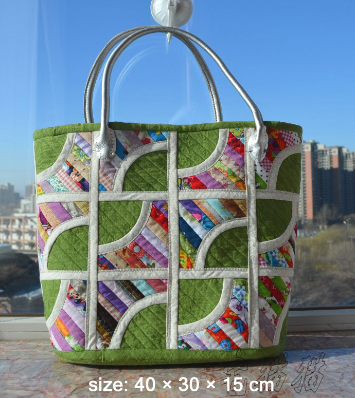 Quilted Patchwork Bag Tote ~ DIY Tutorial Ideas!