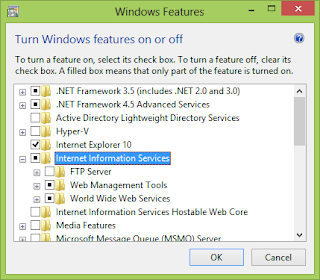 Cara Install IIS Windows 8