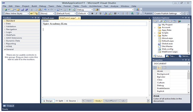 Components of Visual Studio IDE