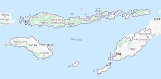 Peta provinsi Nusa Tenggara Timur
