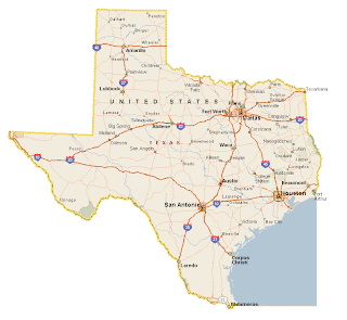 Texas City Map, County, Cities and State Pictures