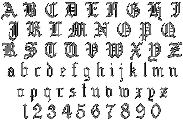 Old English Lettering Generator 19