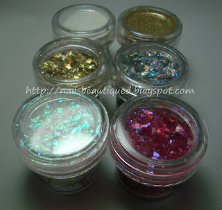 It's So Easy Glitter Powder and Cracked Ice 