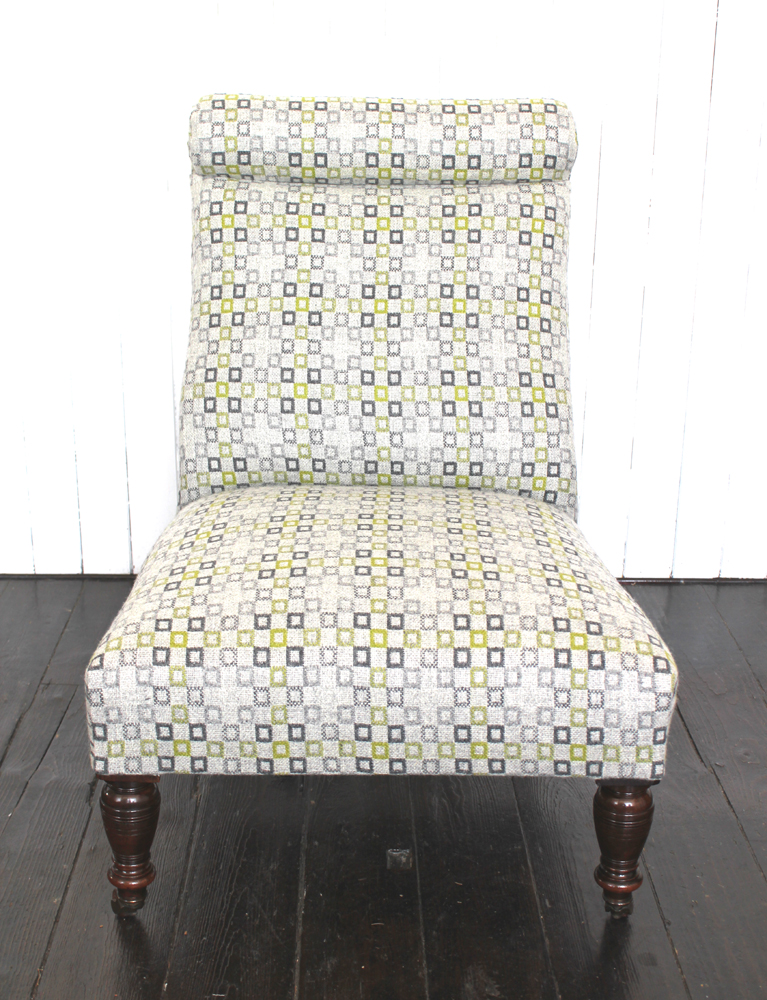 Mick Sheridan Upholstery Victorian BolsterBack Chair in Welsh Wool