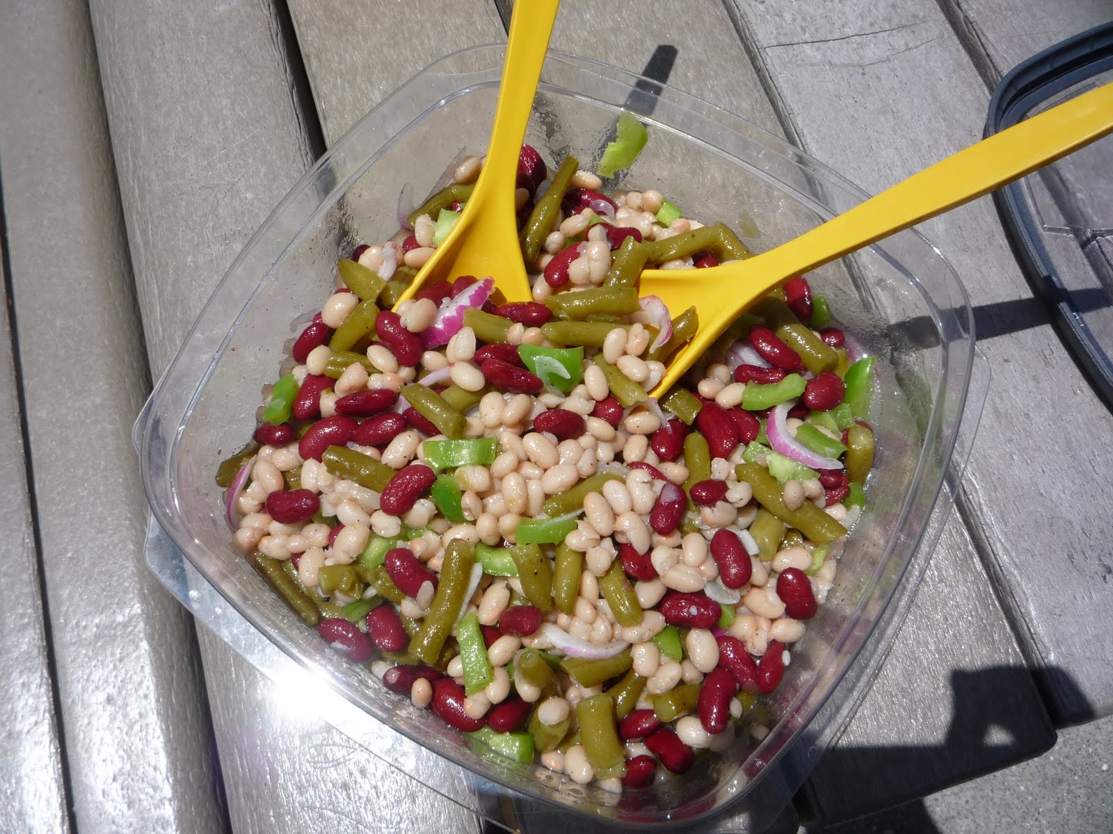 Carried Away with Vintage Gourmet Barbecue Bean Salad aka 3 Bean Salad