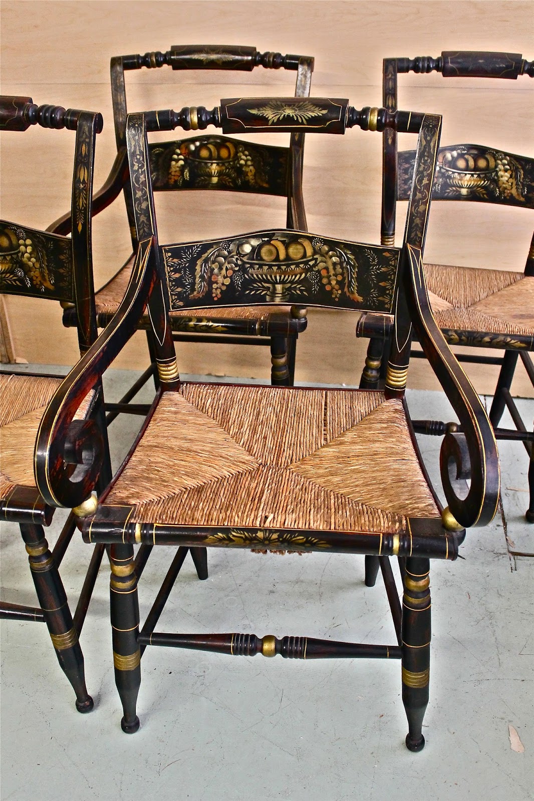 Jones and Cole HITCHCOCK CHAIRS19th c.