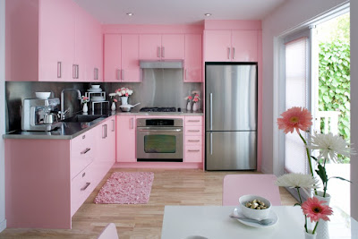 Decoração da Cozinha em cor de rosa