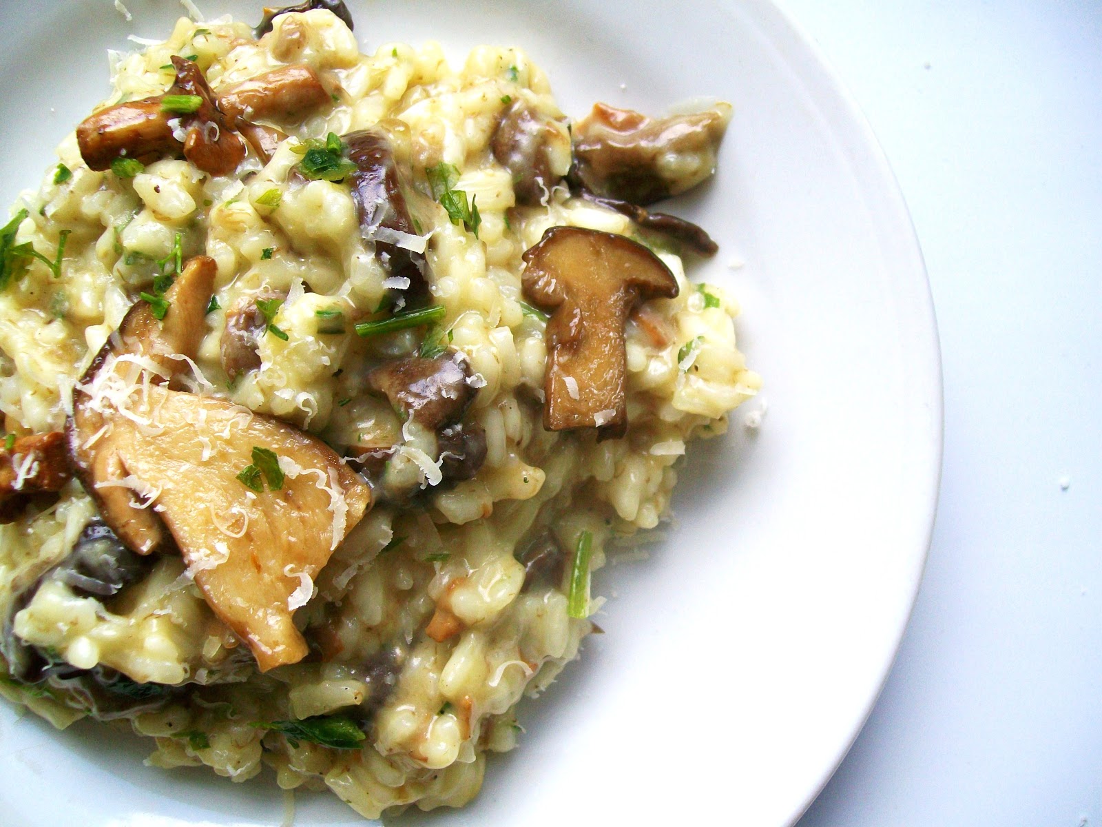 love affair on a plate Risotto z grzybami