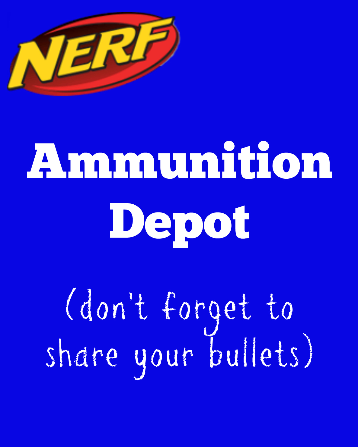 East Coast Mommy: NERF Party Signs