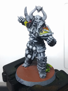 Front Flame shoulder pad view