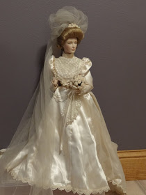 franklin mint gibson girl bride doll