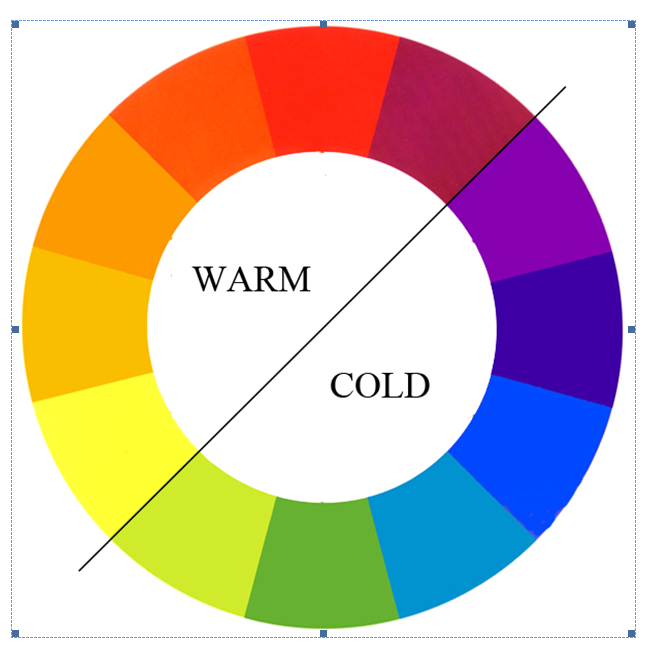 Room 17: Warm and cold colours.