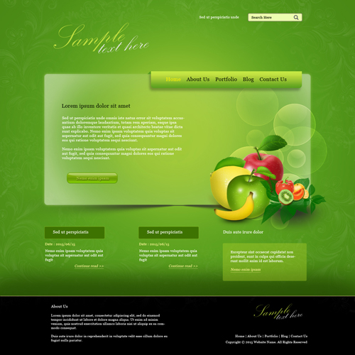 Create a Fruit Farm Website Design In Photoshop
