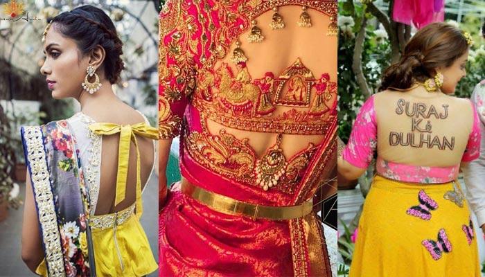 dulhan blouse design
