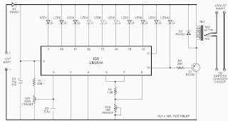 Battery Indicator schematic diagram - Simple Schematic Collection