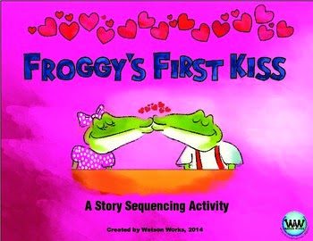 http://www.teacherspayteachers.com/Product/Froggys-First-Kiss-A-Valentines-Day-themed-Sequencing-Activity-1095762