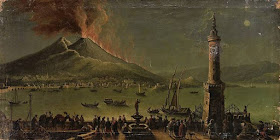 A 17th century painting  shows the 1631 eruption of Vesuvius  that followed just five years after the 1626 Naples earthquake