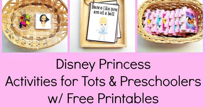 disney princess activities for tots preschoolers w free