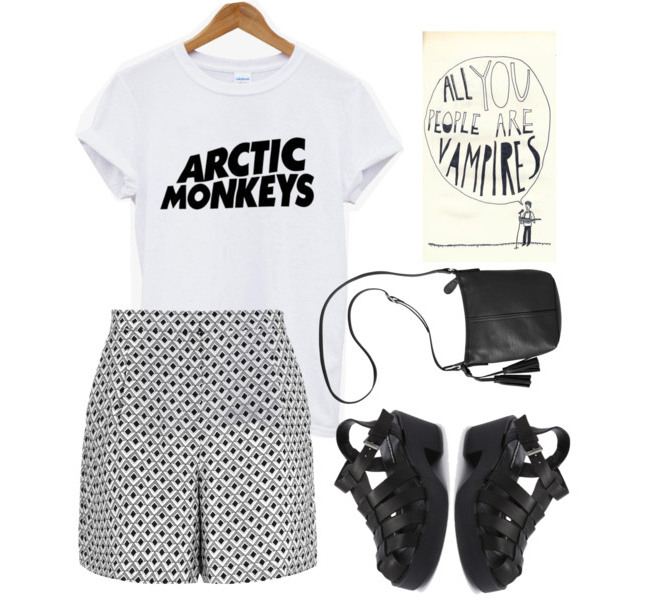 jude's wardrobe: Polyvore Outfit 002: Who The &*#$ Are The Arctic Monkeys?  Dressing for festivals and concerts