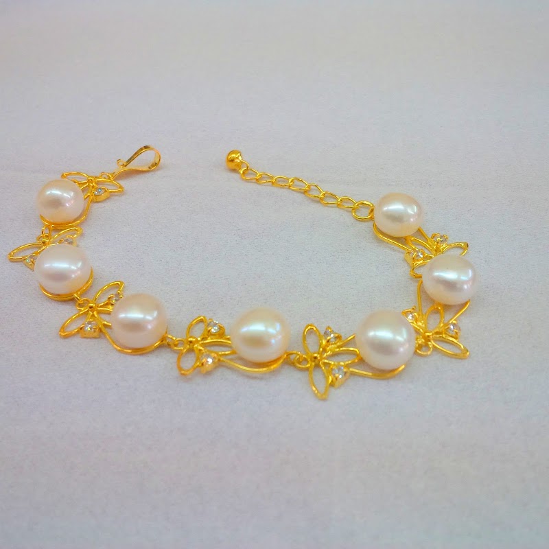 18 Trend Model Model Gelang Emas Putih Mutiara