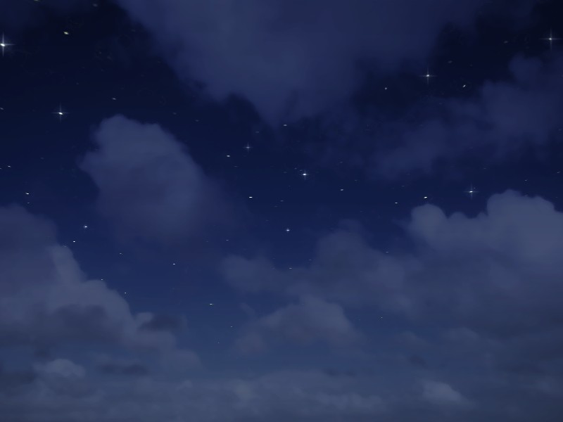 Anime Landscape: Dark Sky (Anime Background)