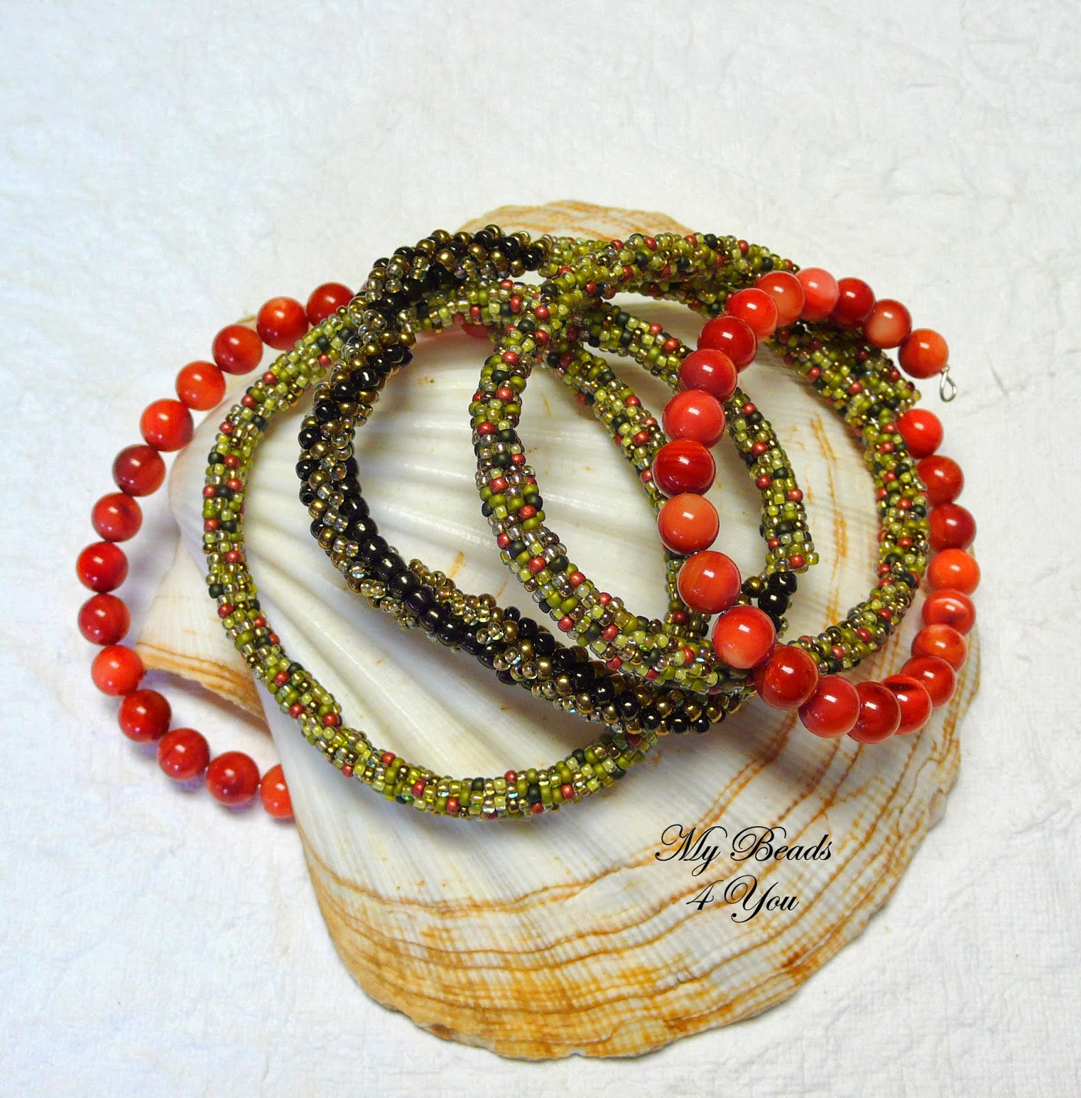 MyBeads4You Spiral Memory Wire Bracelet