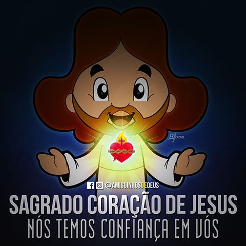 sagrado coração de jesus amiguinhos de deus
