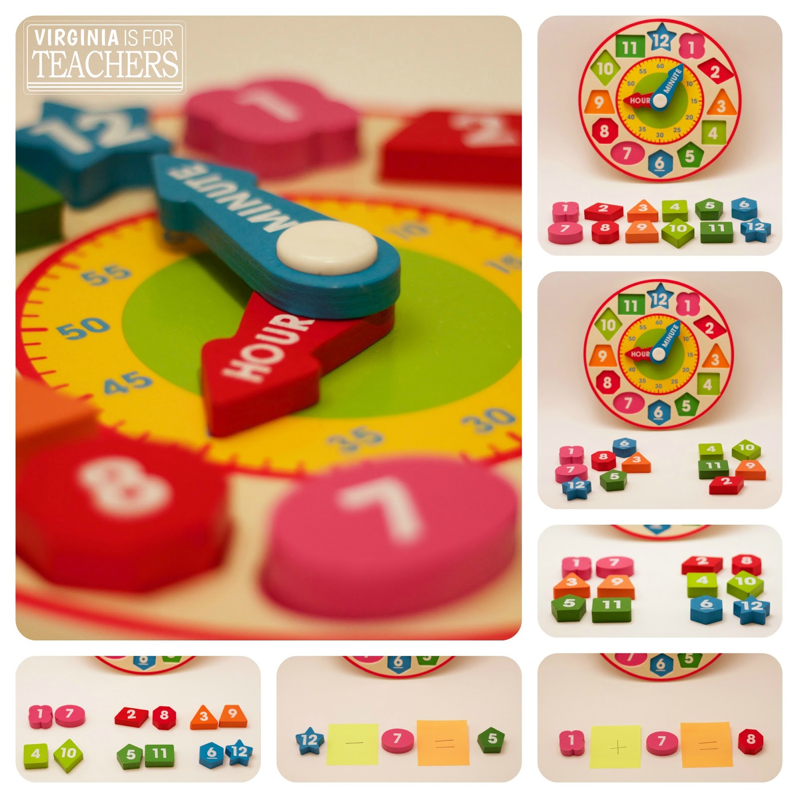 Using Clock Manipulatives to Explore Math Curriculum Virginia is for