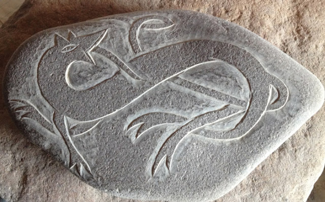 stone mad crafts celtic dog
