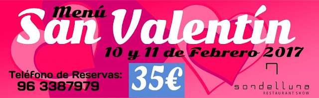 Celebra San Valentín 2017 en Sondelluna Restaurant Show