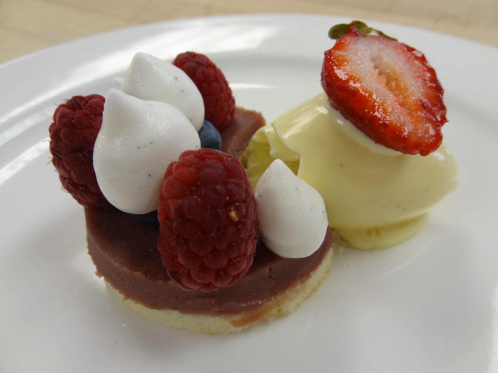 Food and Pastry Plated dessert