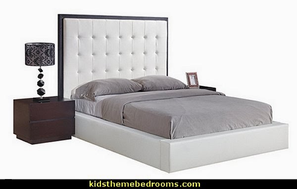 City Line Wenge Trim Contemporary Queen Bed New York Style loft living - modern contemporary decorating ideas - mod retro style furnishings - modern contemporary decor Cityscapes New York Style loft living - modern contemporary decorating ideas - mod retro style furnishings - modern contemporary decor Cityscapes