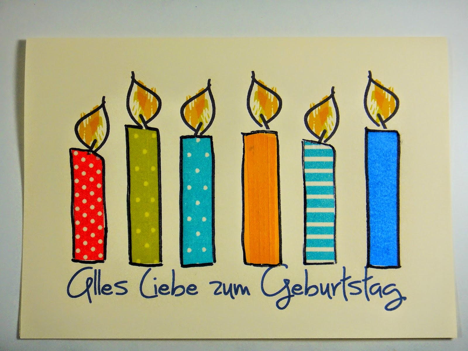 Ines Felix - Kreatives zum Nachmachen: Geburtstagskarte mit Masking