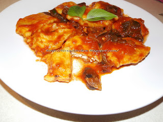 Ravioli cu pui si ciuperci