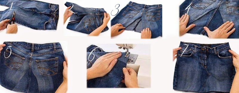 #2 Trasformare un paio di jeans in una gonna - Laboratorio ...